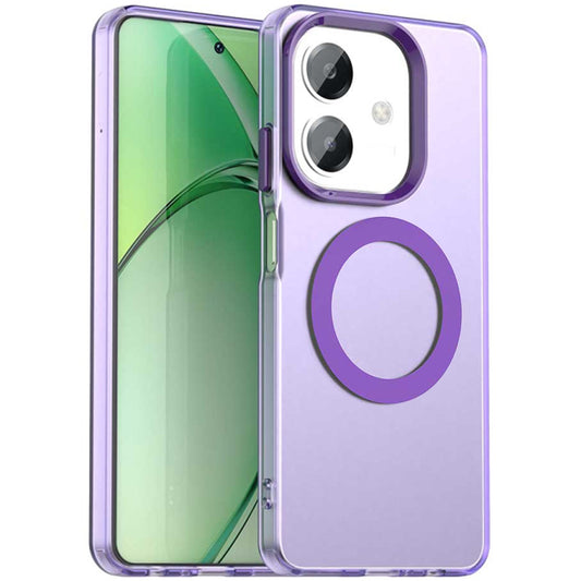 Etui MagSafe do Oppo A3 4G / A3 5G, Techsuit, CandyCase, Fioletowy