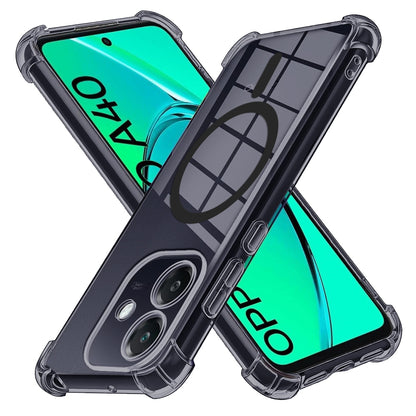 Etui MagSafe do Oppo A3 4G, Techsuit, przezroczyste odporne na wstrząsy, przydymione