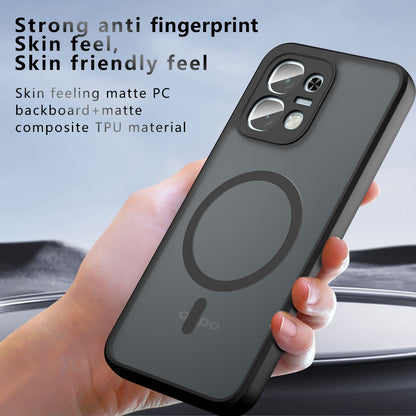 Etui MagSafe do Oppo A6 Pro 5G / A6 Pro 4G, Techsuit, PureFrost, Czarna Satynowa