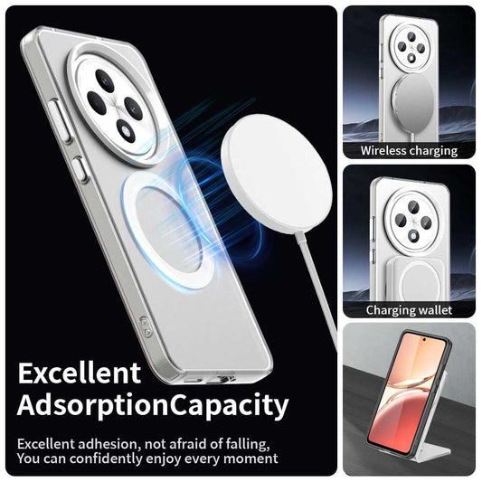 Etui MagSafe do Oppo Reno12 FS 5G / Reno12 FS 4G / Reno12 F 4G / Reno12 F, Techsuit, CandyCase, Białe