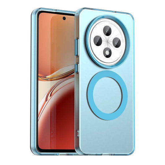 Etui MagSafe do Oppo Reno12 FS 5G / Reno12 FS 4G / Reno12 F 4G / Reno12 F, Techsuit, CandyCase, Niebieskie