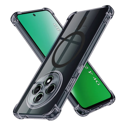 Etui MagSafe do Oppo Reno12 FS 5G / Reno12 FS 4G / Reno12 F 4G / Reno12 F, Techsuit, Przezroczyste odporne na wstrząsy, Przydymione