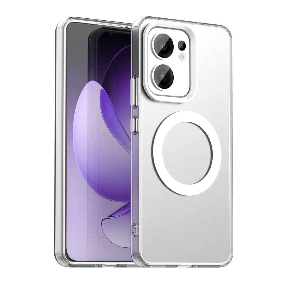 Etui MagSafe do Oppo Reno13 FS 5G / Reno13 F 4G / Reno13 F, Techsuit, CandyCase, Białe