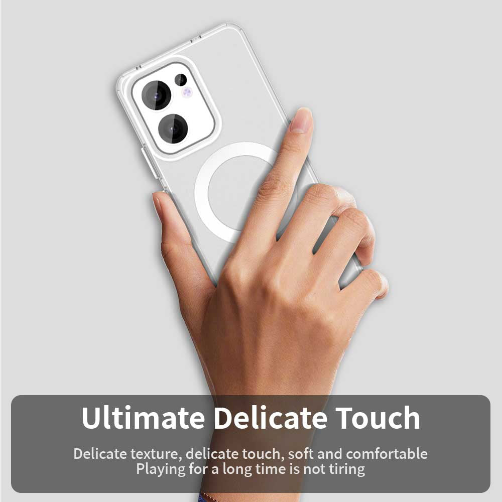 Etui MagSafe do Oppo Reno13 FS 5G / Reno13 F 4G / Reno13 F, Techsuit, CandyCase, Białe