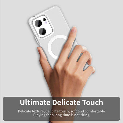 Etui MagSafe do Oppo Reno13 FS 5G / Reno13 F 4G / Reno13 F, Techsuit, CandyCase, Białe