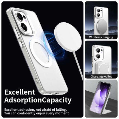 Etui MagSafe do Oppo Reno13 FS 5G / Reno13 F 4G / Reno13 F, Techsuit, CandyCase, Białe