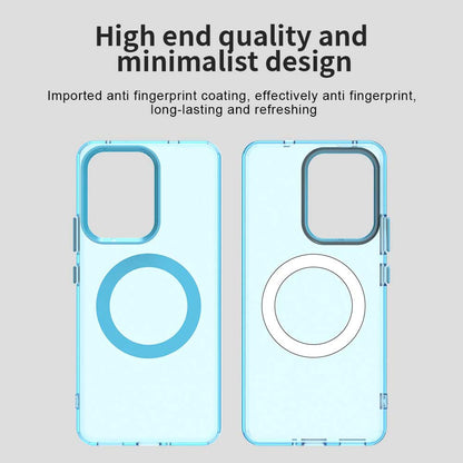 Etui MagSafe do Oppo Reno13 FS 5G / Reno13 F 4G / Reno13 F, Techsuit, CandyCase, Niebieskie