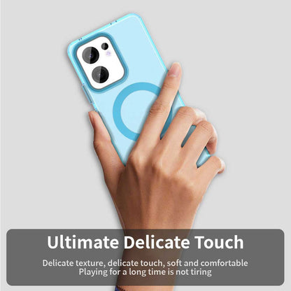 Etui MagSafe do Oppo Reno13 FS 5G / Reno13 F 4G / Reno13 F, Techsuit, CandyCase, Niebieskie