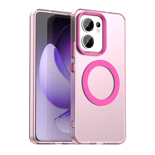 Etui MagSafe do Oppo Reno13 FS 5G / Reno13 F 4G / Reno13 F, Techsuit, CandyCase, Różowe