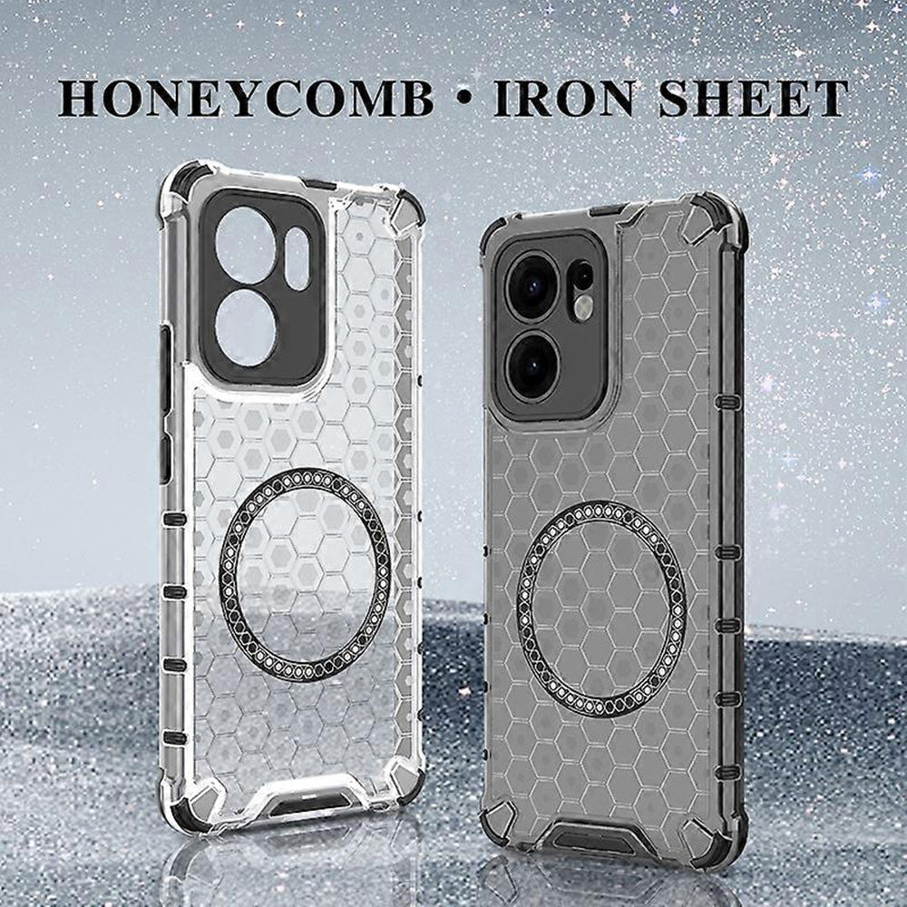 MagSafe Case for Oppo Reno13 FS 5G / Reno13 F 4G / Reno13 F, Techsuit, HoneyComb Shield, White