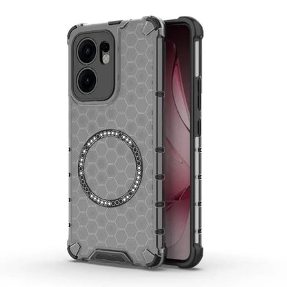 Etui MagSafe do Oppo Reno13 FS 5G / Reno13 F 4G / Reno13 F, Techsuit, HoneyComb Shield, czarne