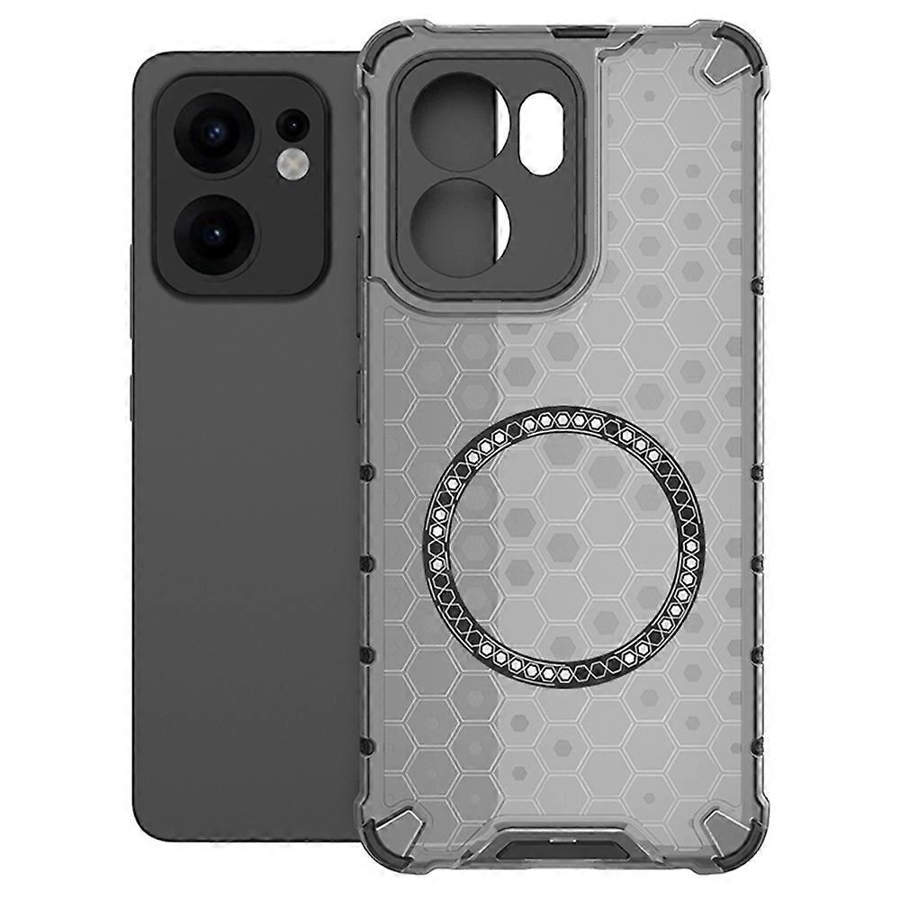 Etui MagSafe do Oppo Reno13 FS 5G / Reno13 F 4G / Reno13 F, Techsuit, HoneyComb Shield, czarne