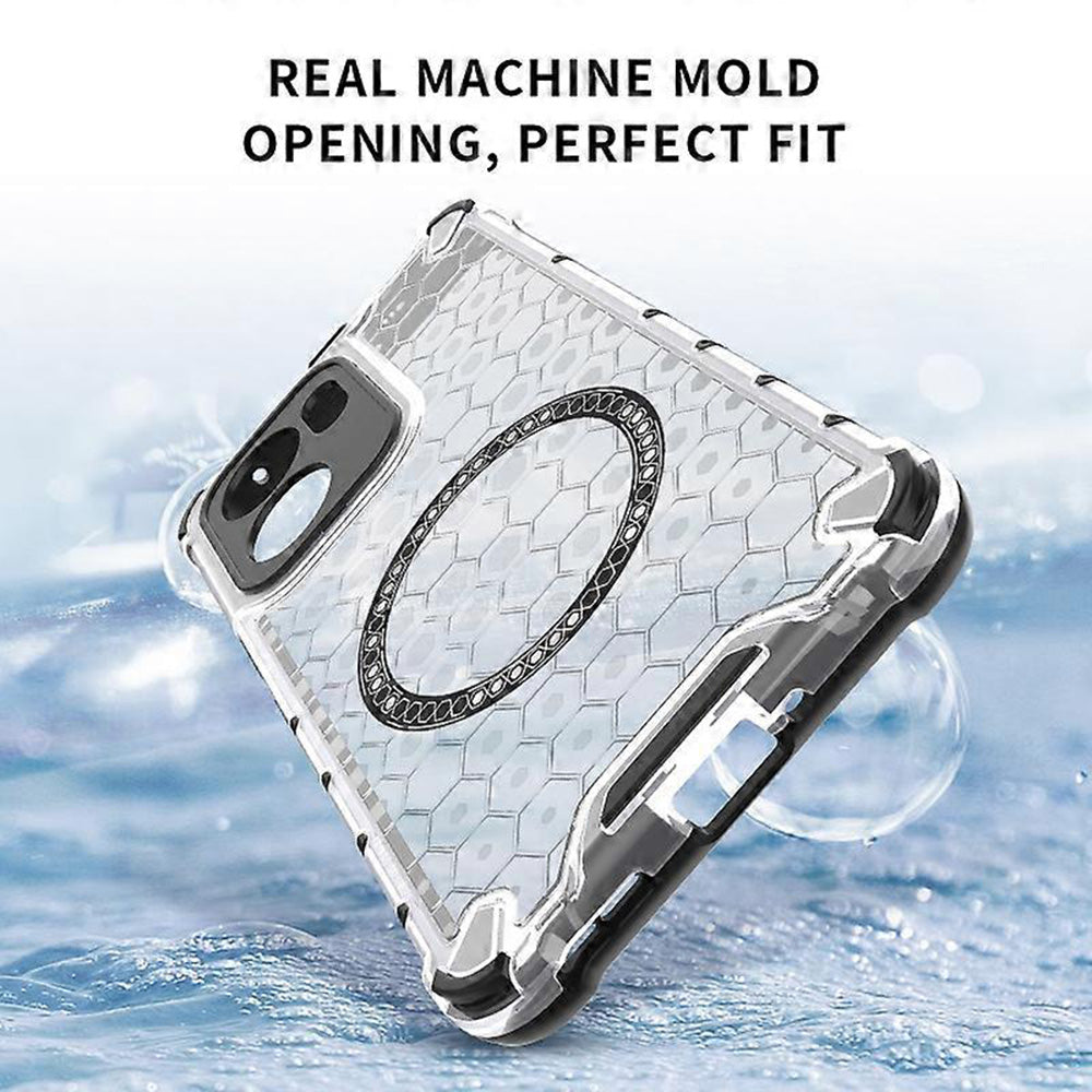 Etui MagSafe do Oppo Reno13 FS 5G / Reno13 F 4G / Reno13 F, Techsuit, HoneyComb Shield, czarne