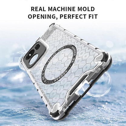 Etui MagSafe do Oppo Reno13 FS 5G / Reno13 F 4G / Reno13 F, Techsuit, HoneyComb Shield, czarne