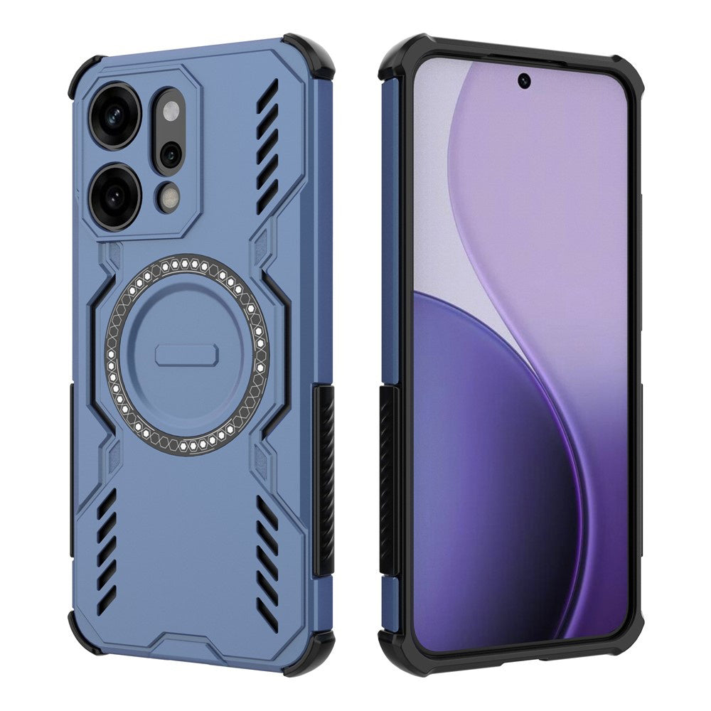 Etui MagSafe do Oppo Reno14 Pro, Techsuit, ArmorMag, Niebieskie