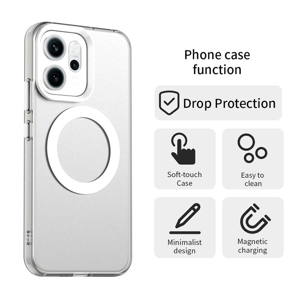 Etui MagSafe dla Oppo Reno14, Techsuit, CandyCase, Białe