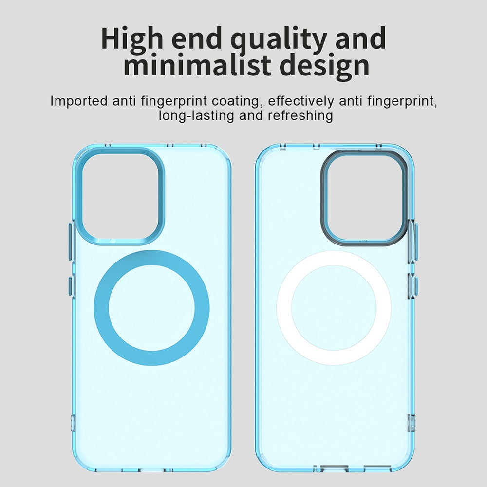 Etui MagSafe dla Oppo Reno14, Techsuit, CandyCase, Niebieskie