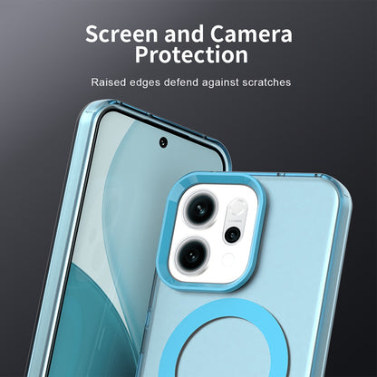 Etui MagSafe dla Oppo Reno14, Techsuit, CandyCase, Niebieskie