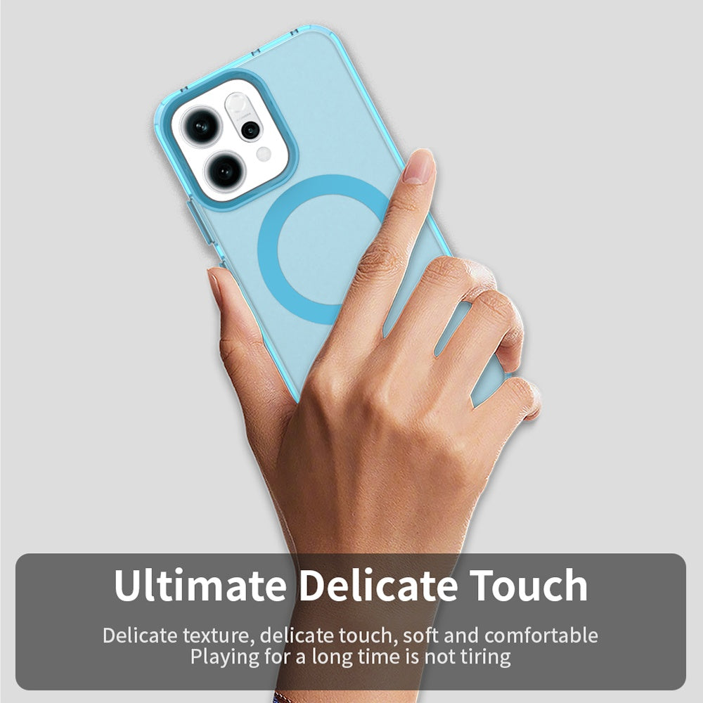 Etui MagSafe dla Oppo Reno14, Techsuit, CandyCase, Niebieskie