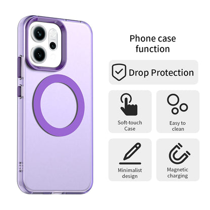 Etui MagSafe dla Oppo Reno14, Techsuit, CandyCase, Fioletowy