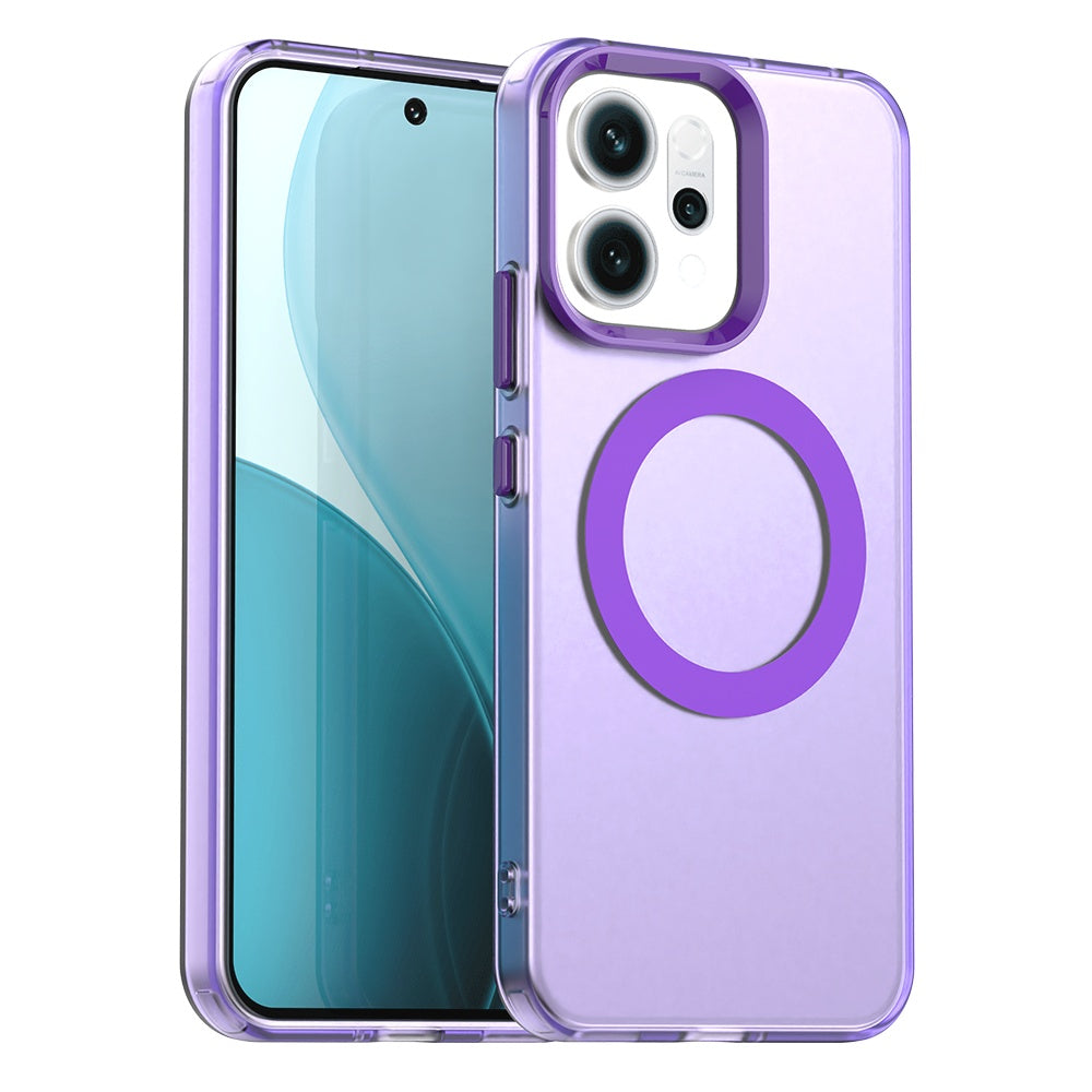 Etui MagSafe dla Oppo Reno14, Techsuit, CandyCase, Fioletowy