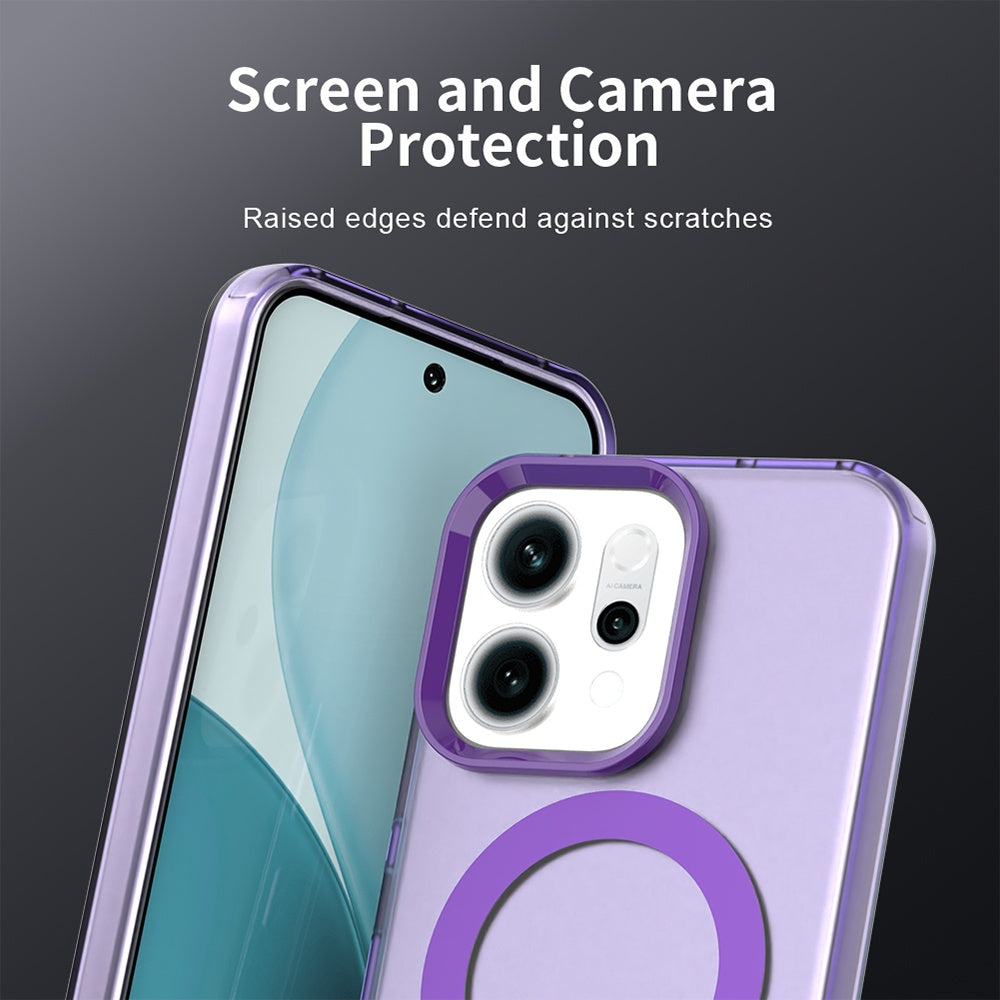 Etui MagSafe dla Oppo Reno14, Techsuit, CandyCase, Fioletowy
