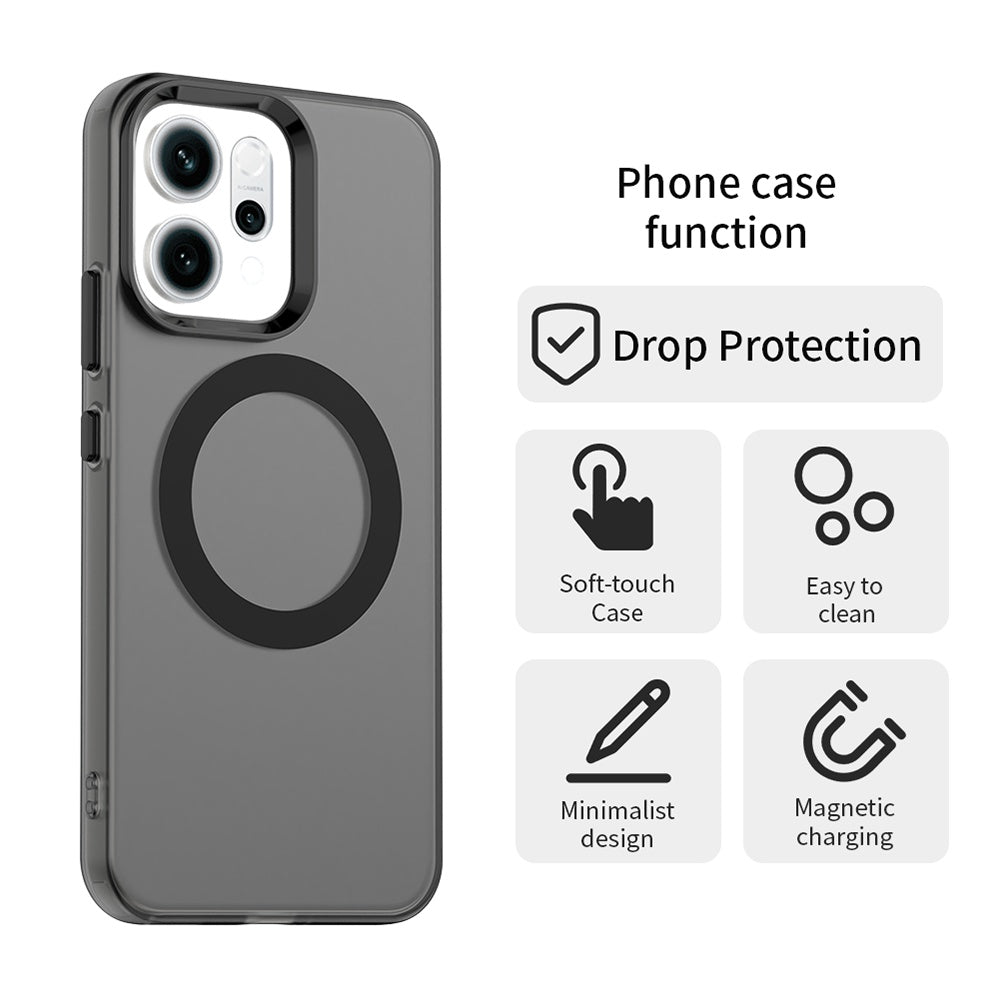 Etui MagSafe dla Oppo Reno14, Techsuit, CandyCase, Czarne