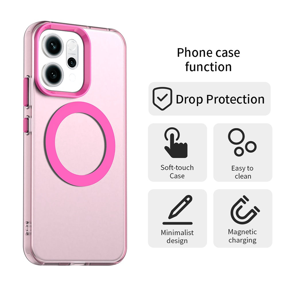 Etui MagSafe dla Oppo Reno14, Techsuit, CandyCase, Różowy