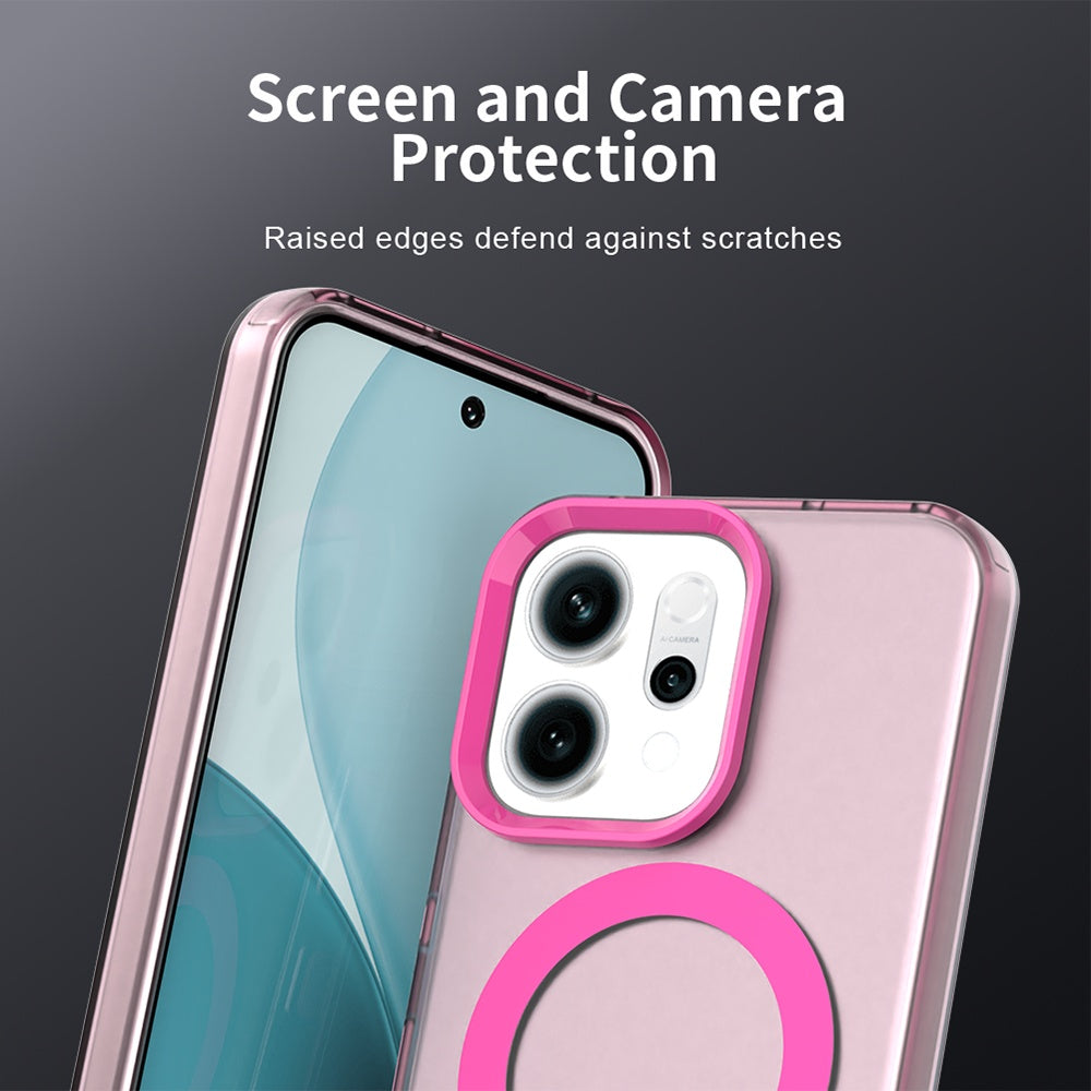 Etui MagSafe dla Oppo Reno14, Techsuit, CandyCase, Różowy