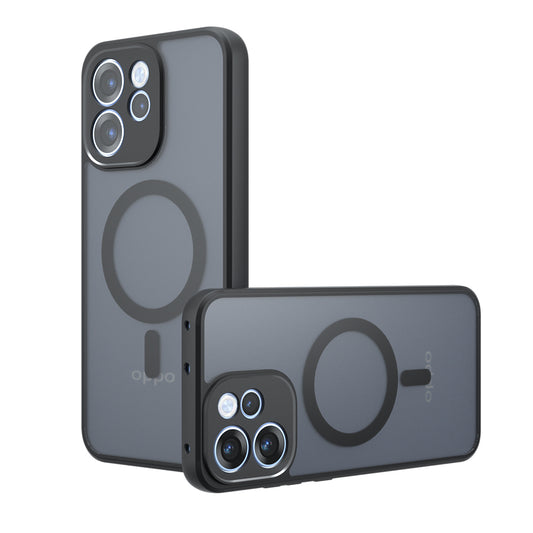 Etui MagSafe do Oppo Reno15 FS / Reno15 F, Techsuit, PureFrost, Czarna Satynowa