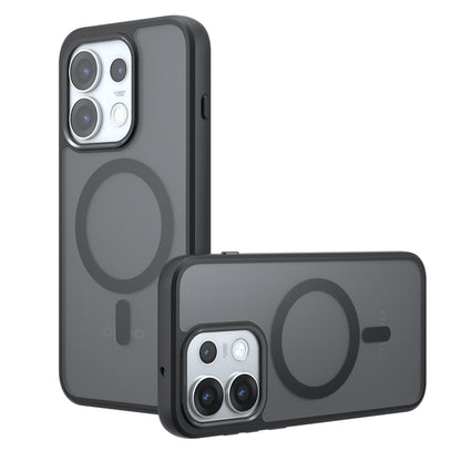 Etui MagSafe do Oppo Reno16 Pro, Techsuit, PureFrost, Czarna Satynowa