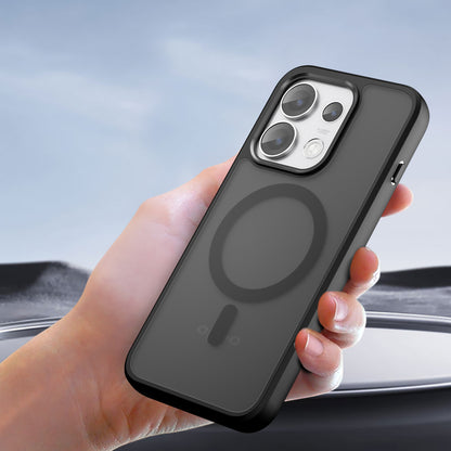 Etui MagSafe do Oppo Reno16 Pro, Techsuit, PureFrost, Czarna Satynowa
