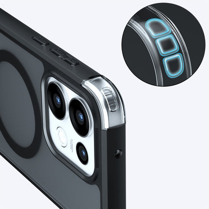 Etui MagSafe do Oppo Reno16 Pro, Techsuit, PureFrost, Czarna Satynowa