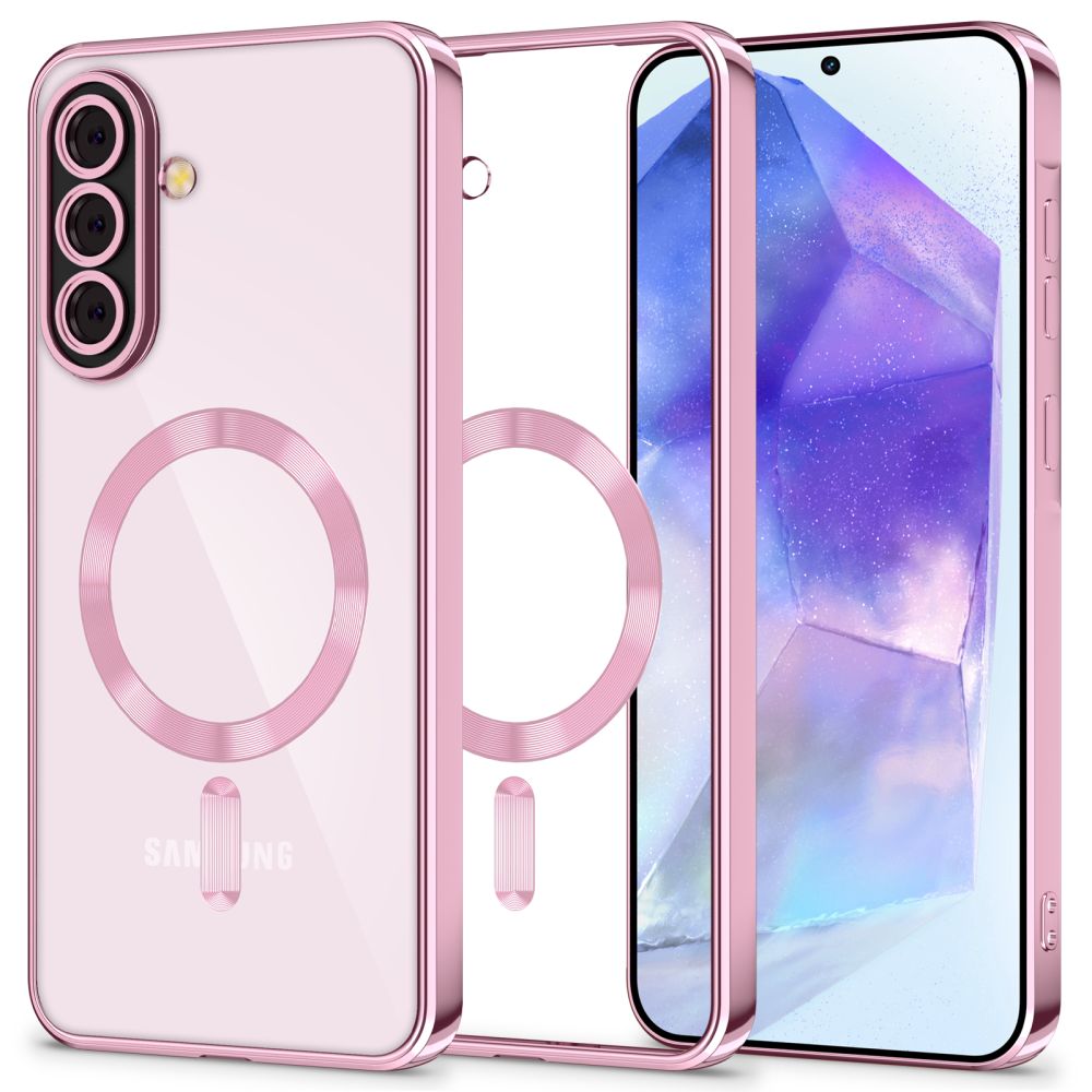 Etui MagSafe dla Samsung Galaxy A56 A566, Tech-Protect, Magflex, Różowe Złoto