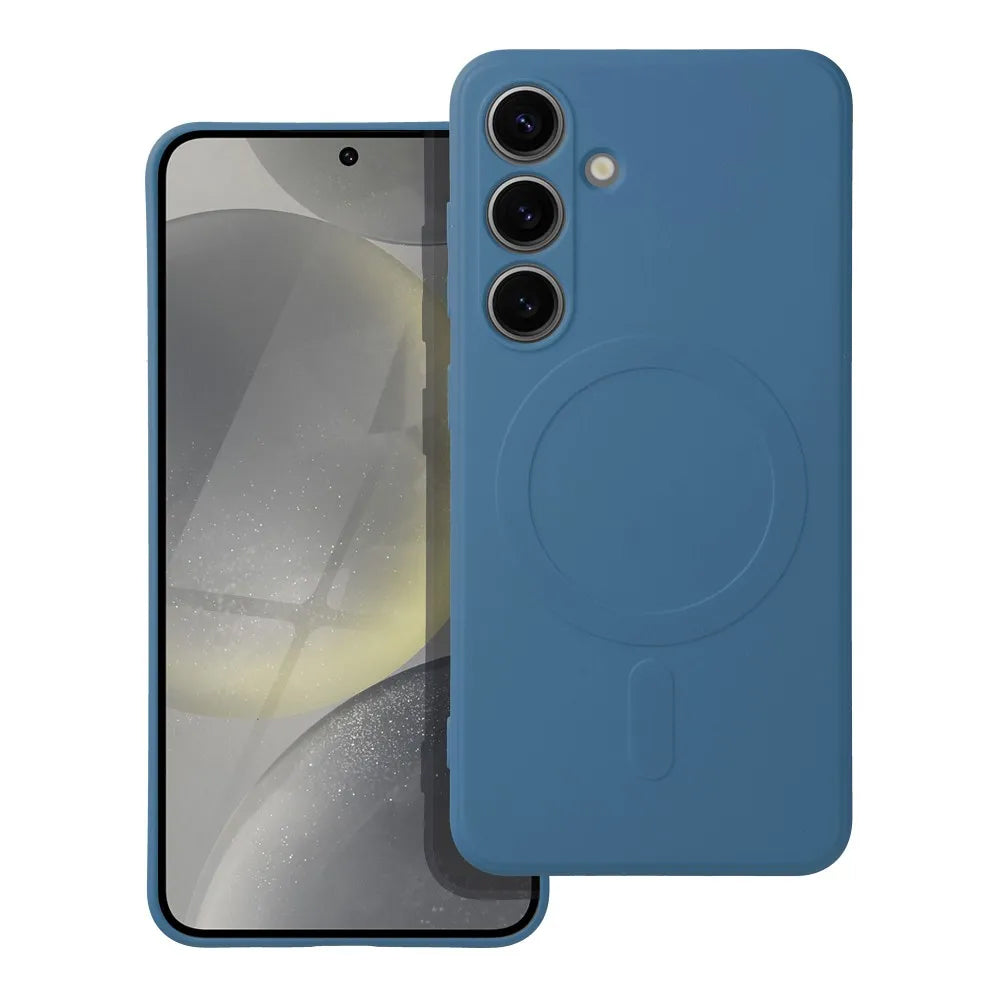 MagSafe Case for Samsung Galaxy S25 FE, OEM, Silicone, Blue