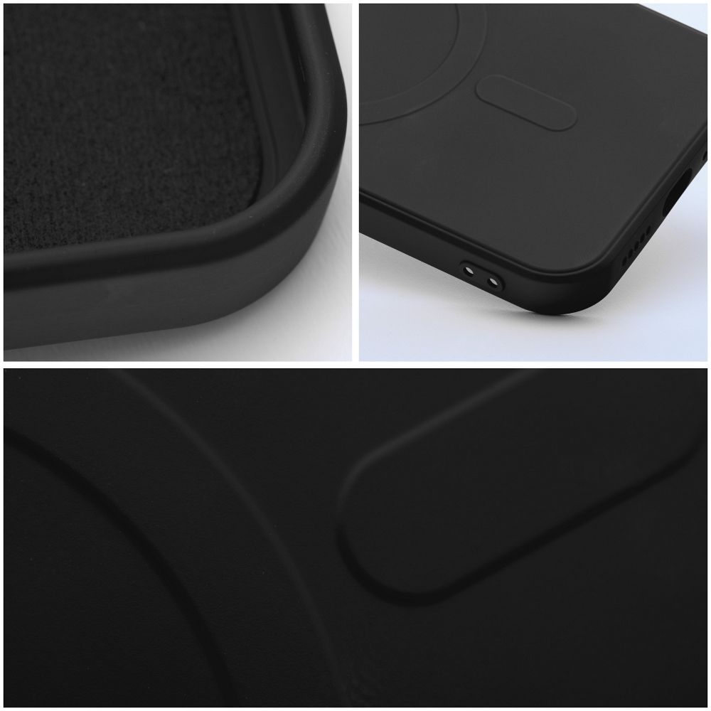 Etui MagSafe do Samsung Galaxy A36 A366, OEM, Silicone Mag, czarne
