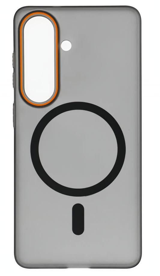 Etui MagSafe do Samsung Galaxy S26 S942, OEM, Go Orange, czarne