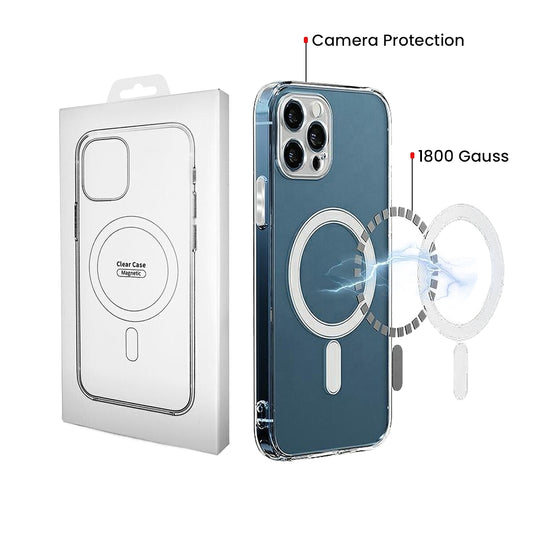 Etui MagSafe do Samsung Galaxy S26 S942, OEM, 1800 Gauss, Przezroczyste