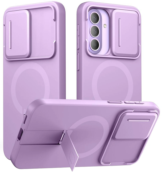 Etui MagSafe do Samsung Galaxy A57 5G, Tech-Protect, Kevlar Aura, Fioletowe