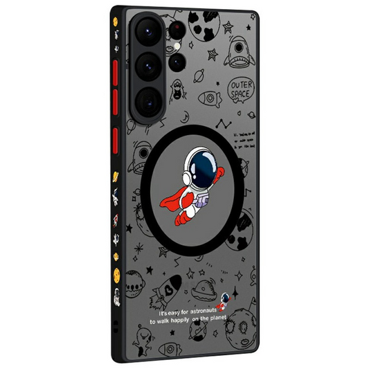 MagSafe Case for Samsung Galaxy S25 Ultra S938, OEM, Flight Astronaut, Multicolor