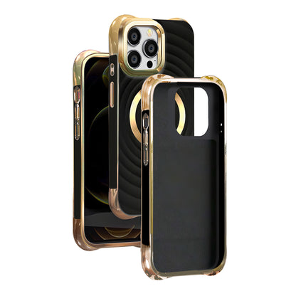 MagSafe Case for Samsung Galaxy S23 FE S711, OEM, Circle Glam, Black