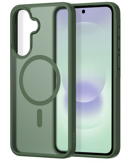 Etui MagSafe do Samsung Galaxy A37 5G / A56 A566 / A36 A366, Tech-Protect, Magmat, Zielony Matowy