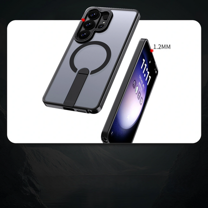 Etui MagSafe do Samsung Galaxy S26 Ultra S948, Hybrid Armor, X z podstawką, czarne