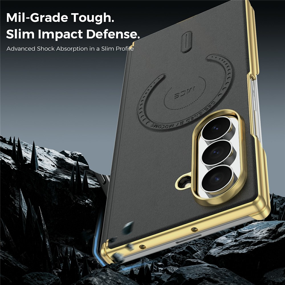 Etui MagSafe do Samsung Galaxy Z Fold8 Ultra F976, OEM, Elektroplaterowane, Czarne
