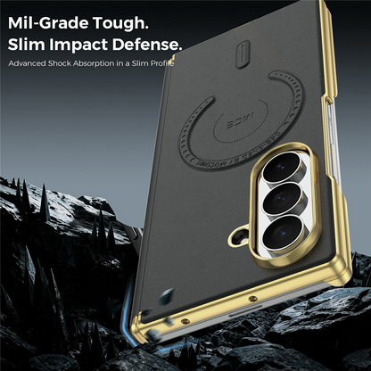Etui MagSafe do Samsung Galaxy Z Fold8 Ultra F976, OEM, Elektroplaterowane, Czarne