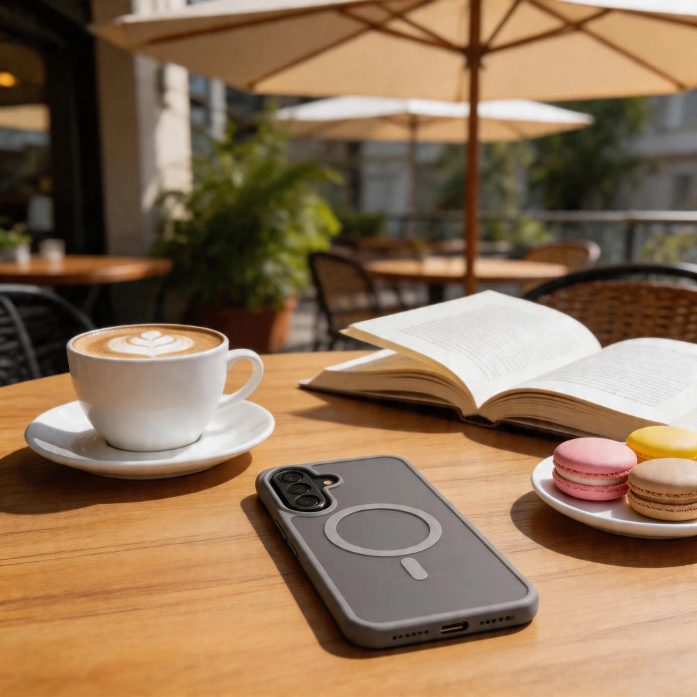 Etui MagSafe do Samsung Galaxy A57 5G, Tech-Protect, Magmat, Szary Matowy