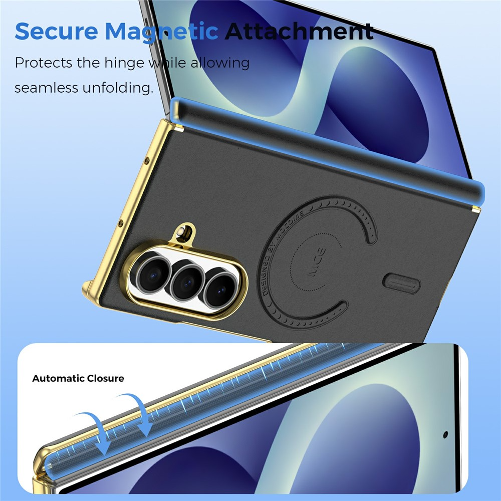 Etui MagSafe do Samsung Galaxy Z Fold8 Ultra F976, OEM, Elektroplaterowane, Czarne