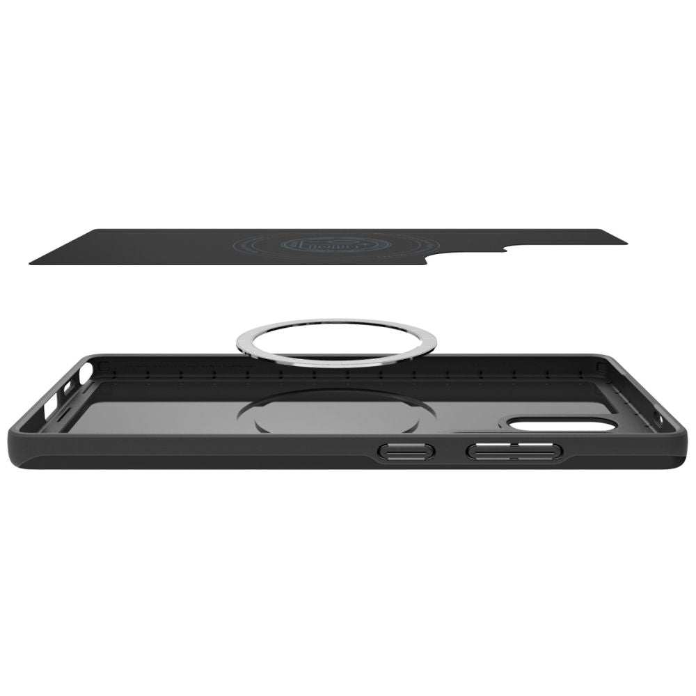Etui MagSafe do Samsung Galaxy S25 Ultra S938, Spigen, Thin Fit, Czarny ACS08946