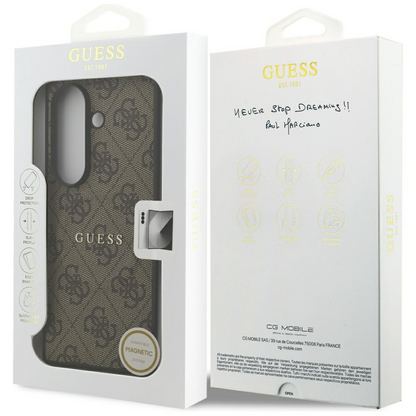 Etui MagSafe do Samsung Galaxy Z Fold7 F966, Guess, 4G Classic, Brązowe, Ponownie zapakowane