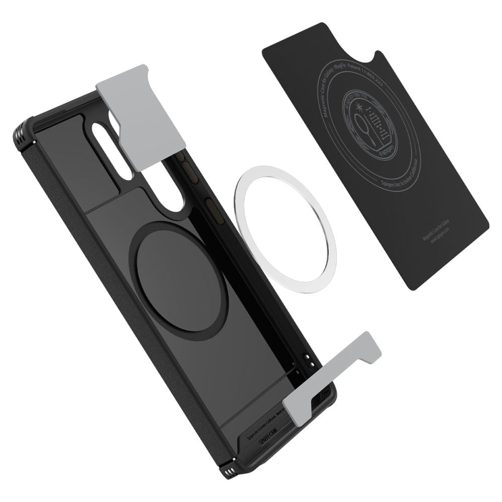 Etui MagSafe dla Samsung Galaxy S25 Ultra S938, Spigen, Mag Armor, Czarne ACS08913